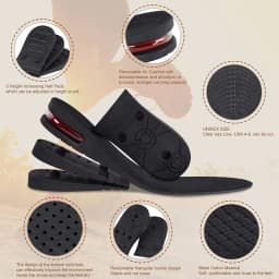 Height Increase Insole Air Cushion Elevator Shoe Insole Lifts Kits Inserts for Men Women Taller Insoles 3-9cm Variable Height