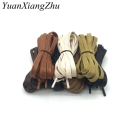 1 Pair Waxed Shoelaces Leather Waterproof Flat Shoe Laces Unisex Boots Shoelace Length 60 80 100 120 140 160 180CM P3