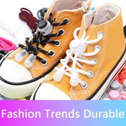 Spring Lock Shoelaces Without ties Elastic laces Sneakers Kids Adult Quick Shoe laces Rubber Bands Round No tie Shoeace Shoes