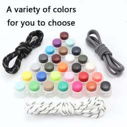 Spring Lock Shoelaces Without ties Elastic laces Sneakers Kids Adult Quick Shoe laces Rubber Bands Round No tie Shoeace Shoes