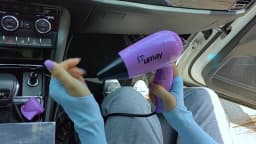 Hair Dryer Car Style Fold Blower Hot Wind and Cold Wind Available Window Defroster Drop ship Self-Driving Travel More Convenient