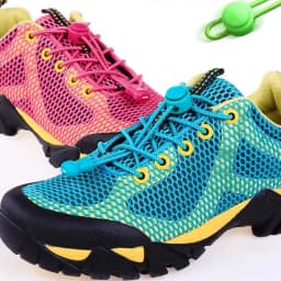 23colors Stretching Lock Lace Sneaker ShoeLaces Elastic Shoe Laces Shoe lacets Shoestrings Running/Jogging/Triathlone