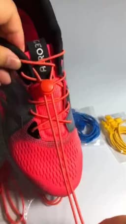 23colors Stretching Lock Lace Sneaker ShoeLaces Elastic Shoe Laces Shoe lacets Shoestrings Running/Jogging/Triathlone
