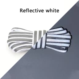 Reflective Shoe laces Fashion Rainbow Shoelaces White Black Elastic Laces Sneakers Round Shoelace for Shoes 100/120/140cm 1Pair