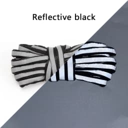 Reflective Shoe laces Fashion Rainbow Shoelaces White Black Elastic Laces Sneakers Round Shoelace for Shoes 100/120/140cm 1Pair