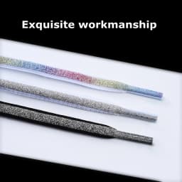 Reflective Shoe laces Fashion Rainbow Shoelaces White Black Elastic Laces Sneakers Round Shoelace for Shoes 100/120/140cm 1Pair