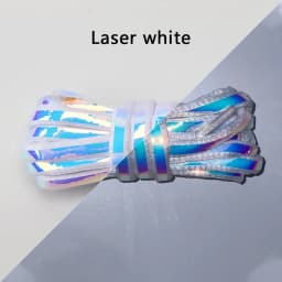 Reflective Shoe laces Fashion Rainbow Shoelaces White Black Elastic Laces Sneakers Round Shoelace for Shoes 100/120/140cm 1Pair