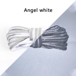 Reflective Shoe laces Fashion Rainbow Shoelaces White Black Elastic Laces Sneakers Round Shoelace for Shoes 100/120/140cm 1Pair