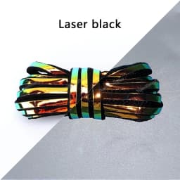 Reflective Shoe laces Fashion Rainbow Shoelaces White Black Elastic Laces Sneakers Round Shoelace for Shoes 100/120/140cm 1Pair