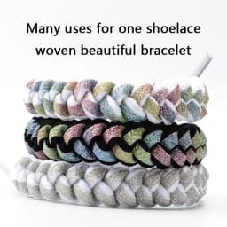 Reflective Shoe laces Fashion Rainbow Shoelaces White Black Elastic Laces Sneakers Round Shoelace for Shoes 100/120/140cm 1Pair