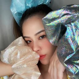 2021 New Fashion Oversized Organza Flower Large Hair Scrunchies Elastic Hair Ropes For Woman Girls Temperament Hair Accessories