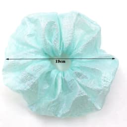 2021 New Fashion Oversized Organza Flower Large Hair Scrunchies Elastic Hair Ropes For Woman Girls Temperament Hair Accessories