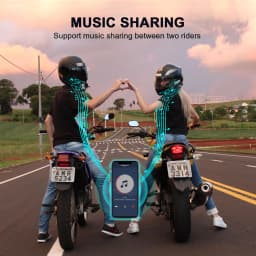 Fodsports V6S Motorcycle Helmet Intercom Helmet Bluetooth Headset 6 Riders 1000m Waterproof Interphone,FM Radio,Share Music.