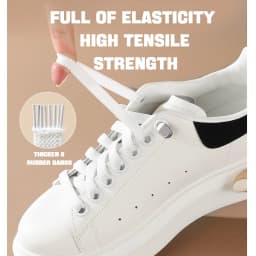1Pair Elastic Laces Sneakers No Tie Shoe laces 8MM Wide Flat Shoelaces without ties Kids Adult Elastic Shoelace Shoe Accessories