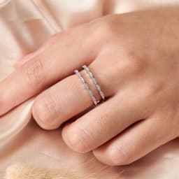 Newshe Solid 925 Sterling Silver Hollow Wedding Rings For Women Round White AAAAA CZ Wrap Guard Ring Enhancer