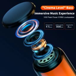 Bluetooth Speaker 12 kinds color lights Night Light Atmosphere Lamps 57MM Loudspeaker QERE Portable Speaker Dolby Cinema Soun