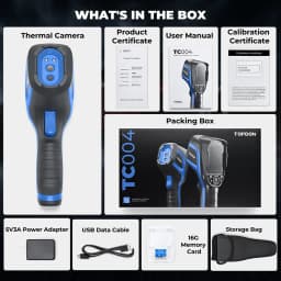 TOPDON TC004 High Resolution Accuracy 256*192 Handheld Infrared Thermal Scanner Imaging Camera Imager PC Image Analysis