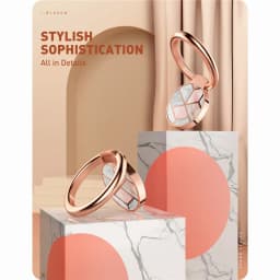 Cell Phone Finger Ring Holder I-BLASON Universal Kick Stand with 360 Degree Rotation 180 Degree Flip Magnetic Car Mountable