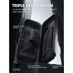 Mumba Carrying Case For Steam Deck OLED (2023) /For Steam Deck (2022) Large Capacity Portable Travel Carrying Handbag Pouch
