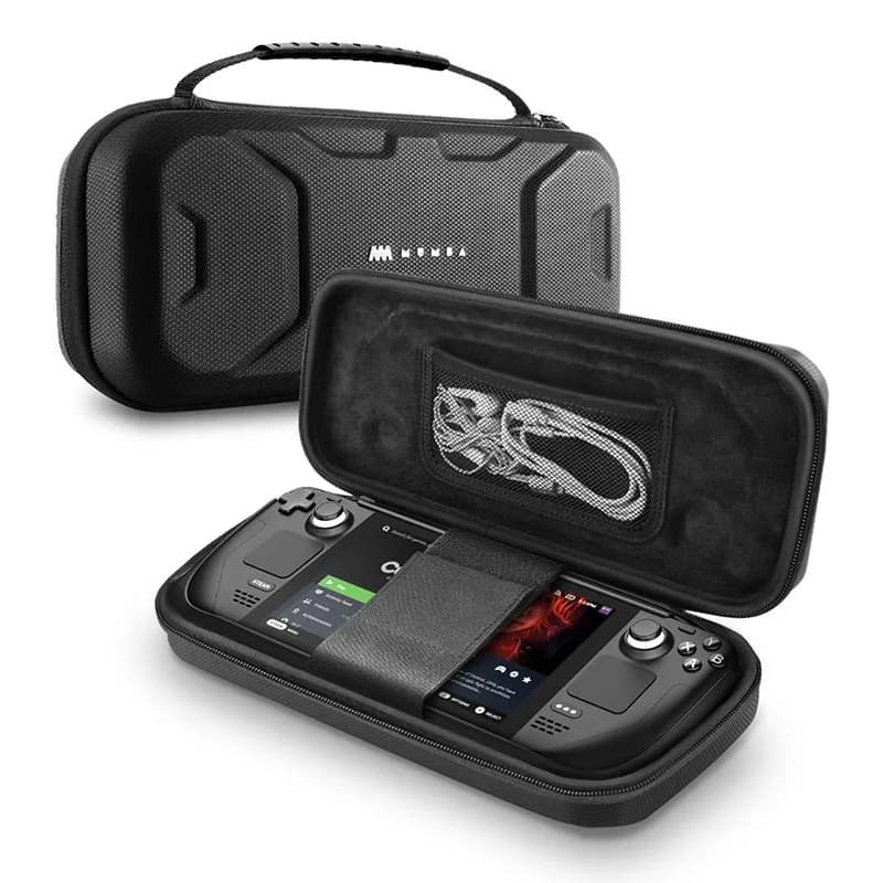 Mumba Carrying Case For Steam Deck OLED (2023) /For Steam Deck (2022) Large Capacity Portable Travel Carrying Handbag Pouch