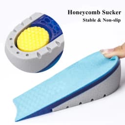 Silicone Height Increase Insole Soft Elastic Half Insoles for Feet Plantar Fasciitis Shoes Inserts Non Slip Shoe Pads 1Pair