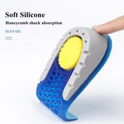 Silicone Height Increase Insole Soft Elastic Half Insoles for Feet Plantar Fasciitis Shoes Inserts Non Slip Shoe Pads 1Pair
