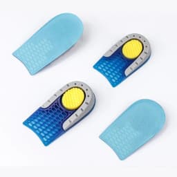 Silicone Height Increase Insole Soft Elastic Half Insoles for Feet Plantar Fasciitis Shoes Inserts Non Slip Shoe Pads 1Pair