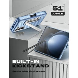 For Samsung Galaxy Z Fold 5 Case 2023 I-BLASON Journey Full-Body Protective Bumper Case with 3Pcs Silicone Pen Covers Kickstand