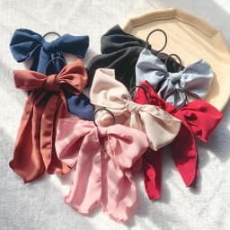 2020Bowknot Hair Scrunchies For Women Girls Sweet Elastic Hair Bands Elegant Hair Tie Rope Rubber Band Hair Gum Hair Accessories