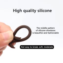 12Pcs Silicone Shoelaces Men No Tie Shoelaces Elastic Laces Sneakers Kids Adult Round Leather Shoelace Rubber Bands for Shoes