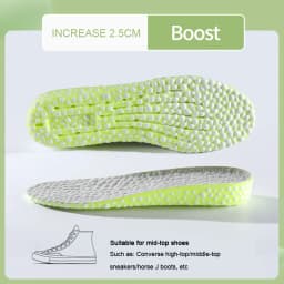 1Pair Plantar Fasciitis Shock Absorption Insoles for Feet Boots Height Increase Shoes Insole 1.5cm/2.5cm/3.5cm Growing Shoe pads