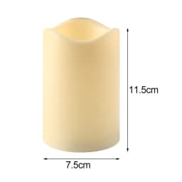 2PCS Flickering Flameless Resin Pillar LED Candle Lights with 6 Hour Timer Outdoor LED Candles Valentine's Day Party Decoration