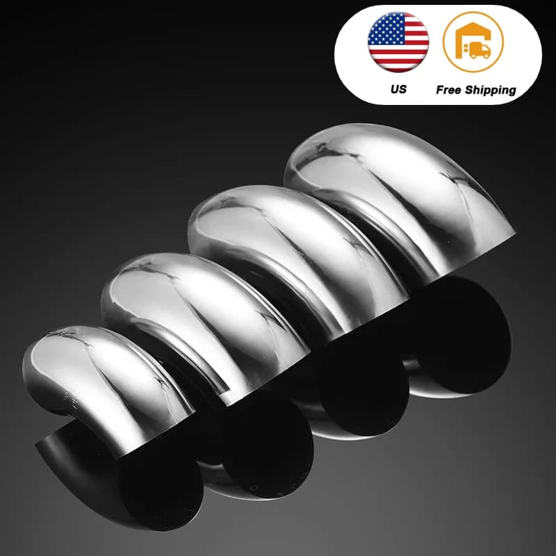 63mm Stainless Exhaust Pipe Exhaust Elbow Exhaust Systems Steel Tube 51mm 60mm 76mm 90 Degree exhaust pipe 201 Elbow 4efte
