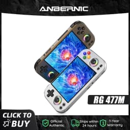 Anbernic RG477M Retro Handheld Game Console 4.7-inch LTPS 64 Bit Game Player Dimensity 8300 Online Multiplayer Streaming RG 477M