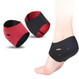2Pcs Warm Heel Protector Protective Sleeve Heel Spur Pads for Relief Plantar Fasciitis Heel Pain Reduce Pressure on Heel