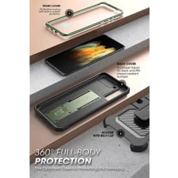 SUPCASE For Samsung Galaxy S21 FE Case 5G (2022) UB Pro Full-Body Holster Cover WITH Built-in Screen Protector & Kickstand