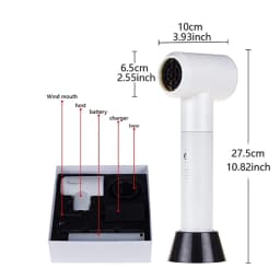 Rechargeable Hair Dryers Women Lightweight USB Lithium Battery Wireless Portable Blow Dryer Battery Hair Dryer Hot and Cold Air