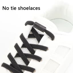 1Pair Elastic laces Sneakers Flats No tie Shoelace Sports Stretchy lazy Shoelaces without ties Kids Adult Shoes Accessories