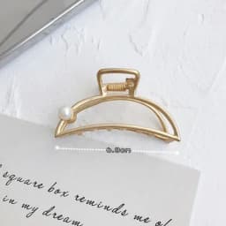Fashion Women Girls Geometric Metal Hair Claw Clamps Hair Crab Moon Shape Hair Clip Claws Solid Color Hair Accessories Hairpin