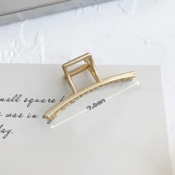 Fashion Women Girls Geometric Metal Hair Claw Clamps Hair Crab Moon Shape Hair Clip Claws Solid Color Hair Accessories Hairpin