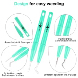 HTVRONT 4 PCS DIY Craft Weeding Tool Kit for Adhesive Vinyl Heat Transfer Vinyl For Cricut Silhouette Cameo Accessories Set