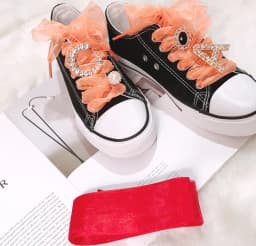DIY Shoelaces Decoration Metal Snow yarn Shoelace Diamond letters Shoe Accessories Shiny Rhinestones Shoes Decorative Accessory