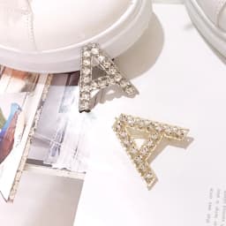 DIY Shoelaces Decoration Metal Snow yarn Shoelace Diamond letters Shoe Accessories Shiny Rhinestones Shoes Decorative Accessory