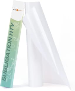 HTVRONT 12inX5ft Clear HTV Vinyl for Sublimation-Upgraded Matte Sublimation Vinyls Wash Durable Clear Dye Sub Htv for T-shirt