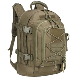 LQARMY 60L Military Tactical Backpack Army Assault Rucksack Outdoor 3Day Expandable Travel Backpack Hiking Molle Bug Out Bag