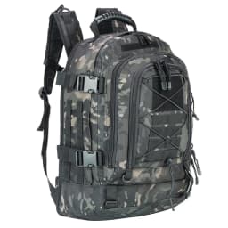 LQARMY 60L Military Tactical Backpack Army Assault Rucksack Outdoor 3Day Expandable Travel Backpack Hiking Molle Bug Out Bag