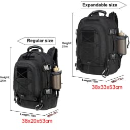 LQARMY 60L Military Tactical Backpack Army Assault Rucksack Outdoor 3Day Expandable Travel Backpack Hiking Molle Bug Out Bag
