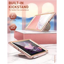 CLAYCO Nebula Case For iPad 10.2 Case (2021/2020/2019) With Built-in Screen Protector Full Body Heavy Duty Protective Case
