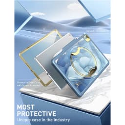 CLAYCO Nebula Case For iPad 10.2 Case (2021/2020/2019) With Built-in Screen Protector Full Body Heavy Duty Protective Case