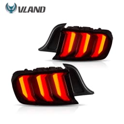Vland 5 Modes LED Sequential Turn Signal Tail Lights Upgrade For 2015-2023 Ford Mustang S550 Direct Replacement Lamps
